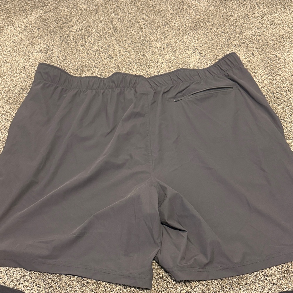 Men's Athletic Charcoal Shorts - Picture 3 of 3